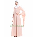 Fairy sleeves abaya- Pink
